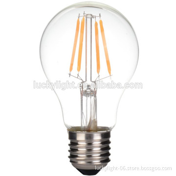 Factory supply A60 led filament bulb 6.5W CE RoHS compliant